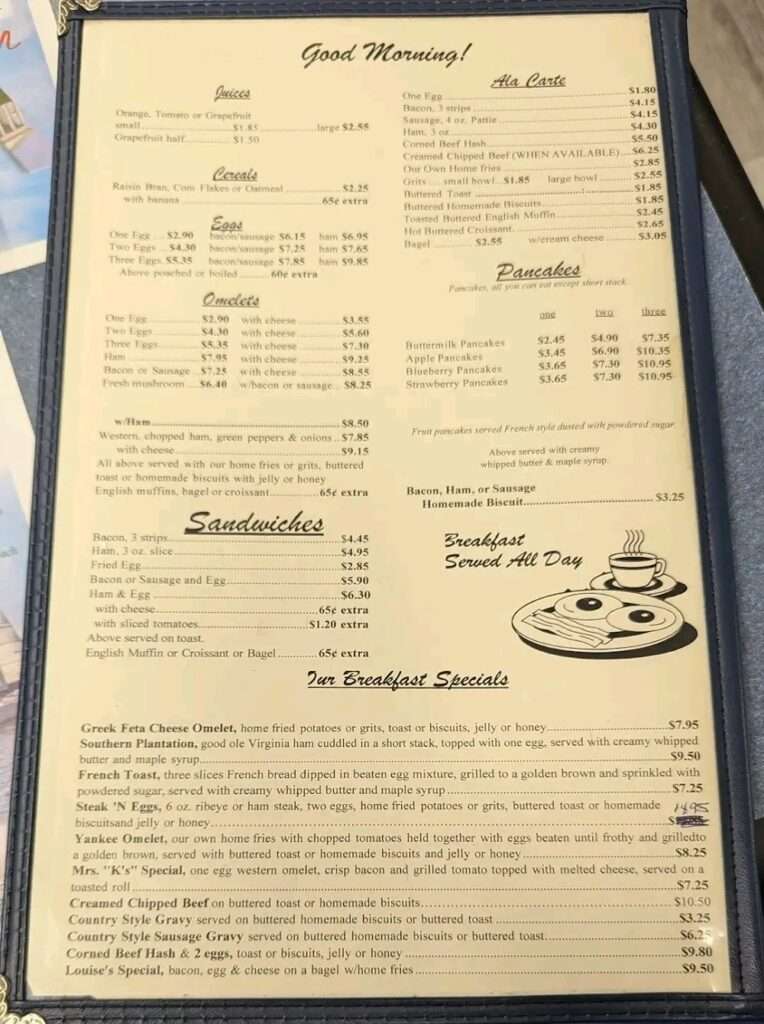 Yankee Coffee Shop menu 6